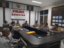 Tim Was Ops Polda Riau Cek Pengawasan Operasi Ketupat Lancang Kuning di Polres Kuansing