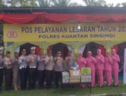 Tim Was Ops Ketupat Lancang Kuning 2024 Itwasda Polda Riau Tinjau Kesiapan Pospam Polres Kuansing di Bundaran Carano