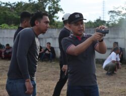 Guna Meningkatkan Kemampuan Personil, Polres Kampar Gelar Latihan Menembak