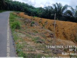Masyarakat Desa Trans Singingi Hilir Resah Akibat Galian Parit Gajah Yang Dilakukan Perkebunan PT Air Kampar Grup
