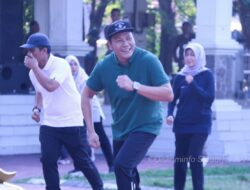 Olahraga dan Kerja Bakti Bareng, Plt Bupati Subandi Bangun Kekompakan untuk Sidoarjo
