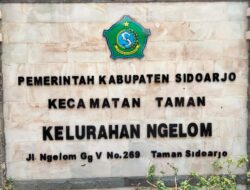 Kelurahan Ngelom, Kecamatan Taman Sidoarjo, Lakukan Gerakan Bersih Sidoarjo