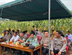 Dukung Program Asta Cita Presiden RI, Polres Kuansing Melaksanakan Panen Perdana Jagung Pipil di Desa Koto Baru
