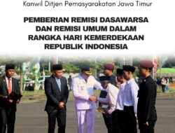 Dalam Rangka Hari Kemerdekaan RI ke-80 Lapas Kelas IIA Sidoarjo, Berikan Remisi Dasawarsa dan Umum