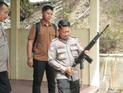 Kapolres Kuansing Pimpin Pengecekan dan Pengujian Senjata Api untuk Kesiapan Personel