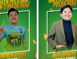 Polda Riau Tunjuk Megi Irawan dan Kendrick Zhang sebagai Duta Green Policing