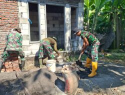 TMMD ke-126 Kodim 0816/Sidoarjo Bangun Harapan Lewat Renovasi Rumah Warga di Desa Kedondong