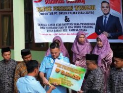 Tangis Pecah! Ketika Dirut PT Green Palma Riau Jaya, Pebriyan Winaldi Kucurkan Dana untuk MDTA