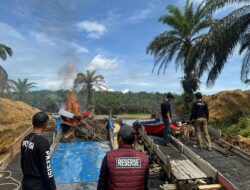 Isu Puluhan Rakit PETI dan Alat Berat di Kebun Lado Terbantahkan Dengan Operasi Polsek Singingi