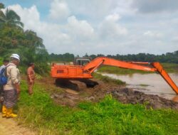 Mantap, Desa Cermin Alam Terima Alokasi Normalisasi dan Pembuatan Tanggul Danau Riak Tebakang