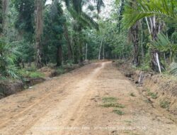 Warga Desa Sumber Agung Rimbo Ilir, Bersyukur Dapat Program Pembukaan Jalan Produksi 