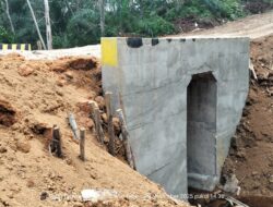 Banguan Box Coulvert Diduga dikerjakan Dengan Asal Asalan didesa Purwodadi