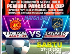 Laga Seru Open Turnamen Pemuda Pancasila CUP Desa Pembatang, Kayua FC Vs Jake FC
