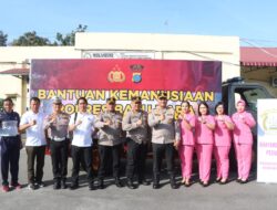 Kapolres Batubara Pelepasan Bantuan Kemanusiaan Tahap II Ke Kabupaten Langkat.
