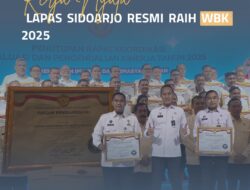 Kerja Nyata, Lapas Sidoarjo Resmi Raih WBK 2025