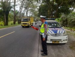 Sat Lantas Polres Batu Bara Laksanakan Patroli KIBAS Bendera, Arus Lalu Lintas Terpantau Kondusif