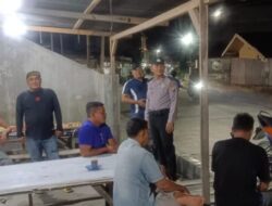 Polsek Medang Deras Gelar Patroli Malam Antisipasi Gangguan Kamtibmas.