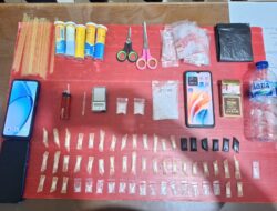 Tim Elang Kuantan Sat Resnarkoba Polres Kuatan Singingi Sikat 64,66 Gram Sabu, Tiga Pelaku Diamankan