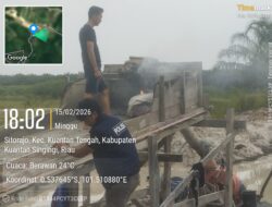 Respon Cepat 110, Polres Kuansing Musnahkan 3 Rakit PETI di Pintu Gobang Kari
