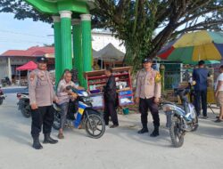 Polsek Singingi Hilir Beserta Polsek Jajaran Polres Kuansing Amankan Pasar Ramadhan, Masyarakat Merasa Aman Berbelanja