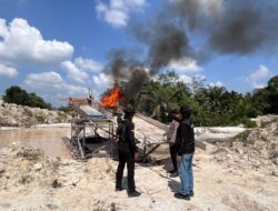 Polsek Singingi Hilir Gerak Cepat Tertibkan PETI di Sungai Bawang Desa Petai