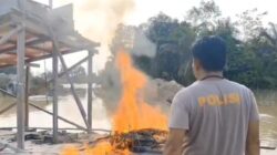 Polsek Singingi Hilir Tertibkan Aktivitas PETI di Sungai Bawang Atas