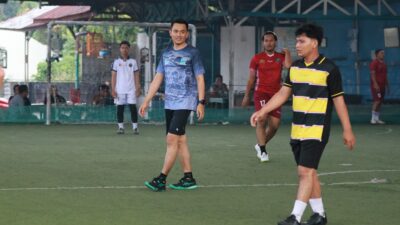 Polres Kuansing Pererat Sinergi dengan Generasi Muda Lewat Fun Match Futsal