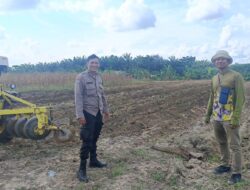 Bhabinkamtibmas Desa Petai Bersama Warga Siapkan Lahan Jagung Pipil untuk Dukung Ketahanan Pangan