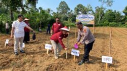 Dukung Asta Cita Presiden, Polsek Kuantan Hilir Laksanakan Penanaman Bibit Jagung Pipil 