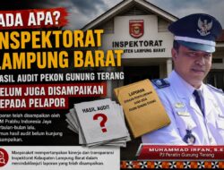 Ada Apa Dengan Inspektorat Lampung Barat? Hasil Audit Pekon Gunung Terang Belum Juga Disampaikan Kepada Pelapor 