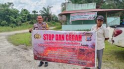Polsek Jajaran Polres Kuansing Gencarkan Sosialisasi Pencegahan Karhutla kepada Masyarakat