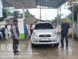 Polsek Singingi Hilir Intensifkan Pengawasan Distribusi BBM, Patroli SPBU Mini di Desa Suka Maju Berjalan Aman dan Kondusif