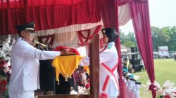Upacara Peringatan HUT ke-81 Kemerdekaan RI di Singingi Hilir Berlansung Khidmat di Lapangan Gerbang Sari